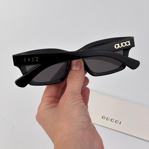 Gucci Women’s Cat-Eye Sunglasses – Black Frame Grey Lenses | Model: GG1790S 001 main image 7